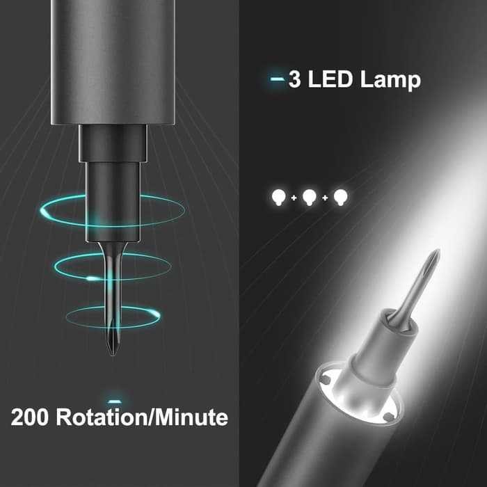 Detail Makin Terlihat! Xiaomi Wowstick 1F+ Tiga Lampu LED